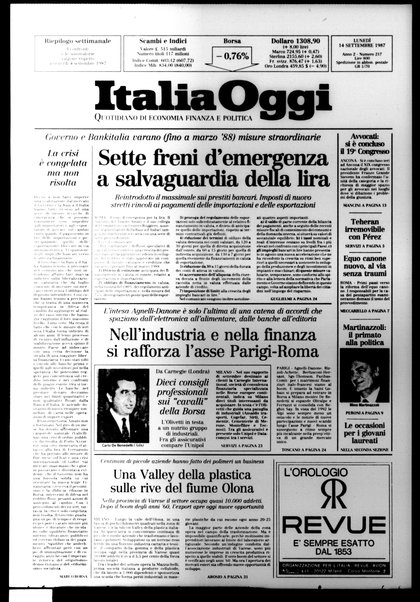 Italia oggi : quotidiano di economia finanza e politica